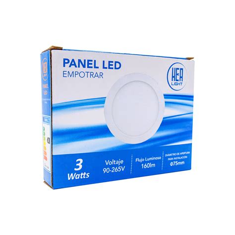 Panel Led Redondo P Empotrar W K Hea Light