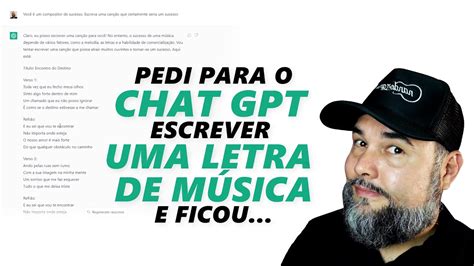 Pedi para o Chat GPT escrever uma letra de Música e ela ficou YouTube