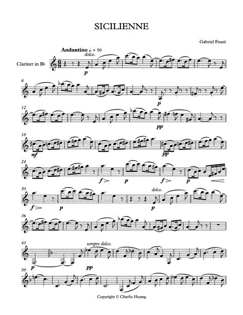 Sicilienne Op 78 Fauré Gabriel IMSLP Free Sheet Music PDF Download