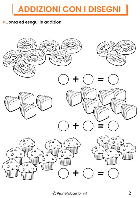 Giochi Con Le Addizioni Per La Classe Prima Da Stampare PianetaBambini It
