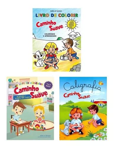 Kit Livros Caminho Suave Caligrafia Colorir E Atividades