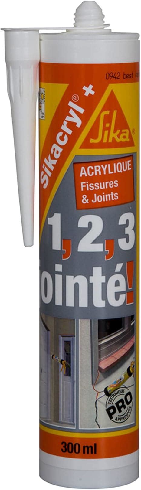 Sikacryl Mastic Acrylique Spécial Fissures Pour Finitions Et Joints En Intérieur Et Extérieur