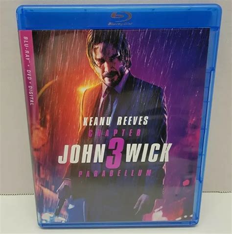 JOHN WICK CHAPTER 3 Parabellum Blue Ray DVD Combo Box Set Keanu