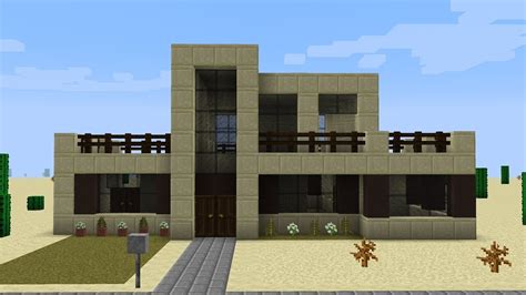 Minecraft How To Build A Modern Desert House Youtube