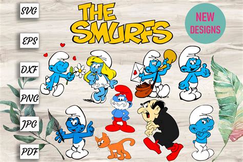 Smurfs Svg Cricut File Mega Bundle Smurfs Png Smurfs Etsy Sexiz Pix