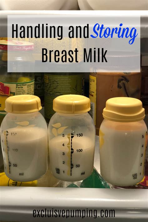 Handling And Storing Breast Milk When You Are Exclusively Pumping