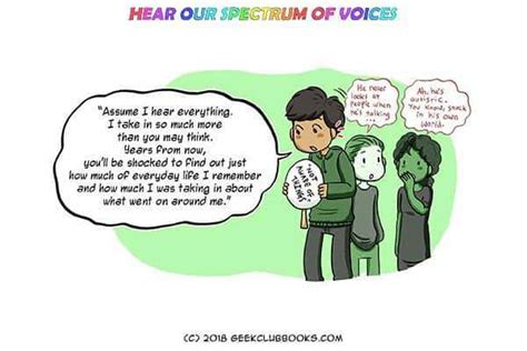 "Hear Our Spectrum of Voices" Autistic Advocacy Comic | The Art of Autism