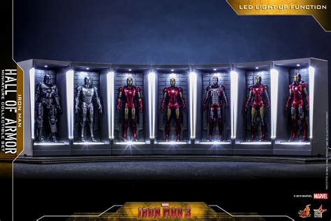 Iron Man 3 - Iron Man Hall of Armor Miniature Collectibles by Hot Toys - The Toyark - News