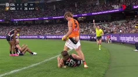 AusCAPS Aaron Cadman Nude In GWS Vs Collingwood