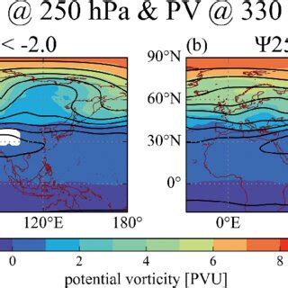 Composite Maps Of The Geopotential Height At Hpa Contour Interval