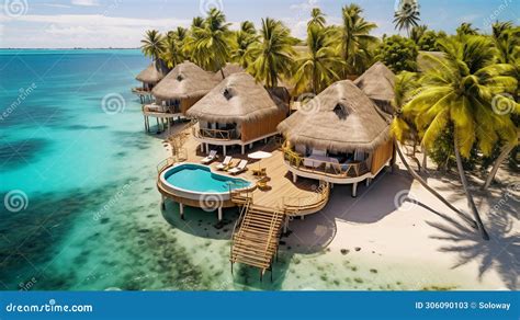 Luxury Bungalows With Private Pools Resort On The White Snd Beach Ocean