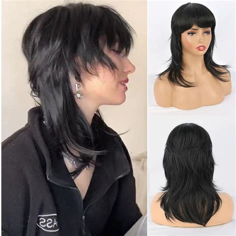 Amazon Liyouda Mullet Wolf Cut Wig With Bangs Layered Straight