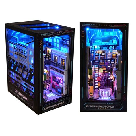 Cyberpunk Diy Book Nook Kit 45 Leds Book Nook World