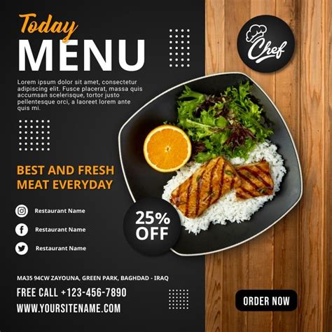 Food Menu Restaurant Promo Restaurant Pos Menu Restaurant Food