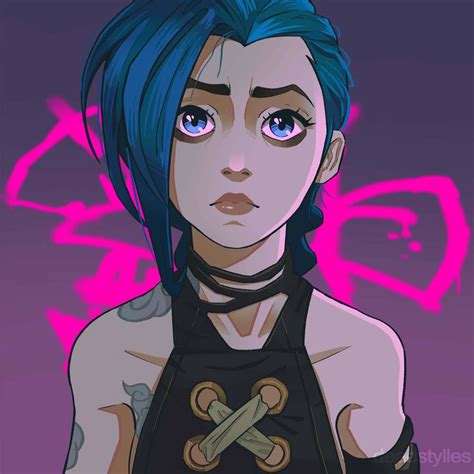 Jinx Arcane By Deadstylles On Deviantart Dibujos Guapos Dibujos