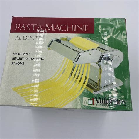 New Villaware Al Dente Italian Pasta Maker Machine Chrome Steel