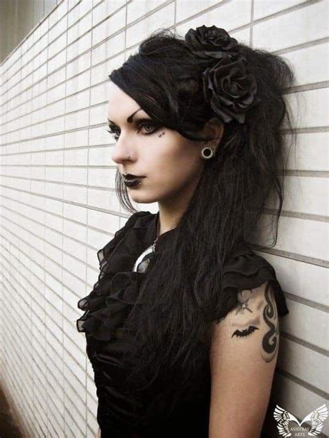 Pin By † † Brian † † On † Goth Punk Emo † Gothic Hairstyles Goth