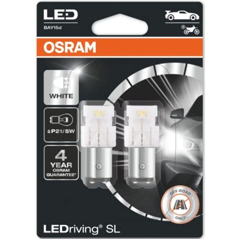 Лампа автомобильная OSRAM Cool White LEDriving SL P21 5W 12V LED