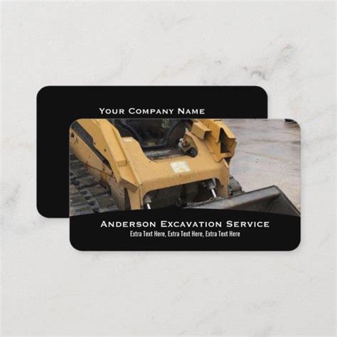 Browse Excavator Themed Business Cards Card Bee