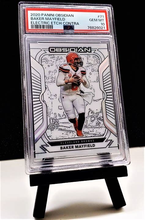 Baker Mayfield Panini Obsidian Electric Etch Contra Psa Gem