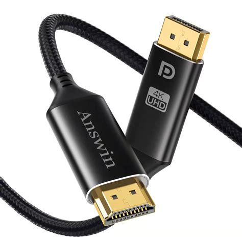 DisplayPort To HDMI Answin 6Ft DisplayPort To HDMI 4K Unidirectional