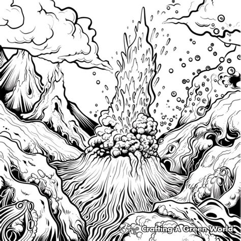 Lava Coloring Pages Free And Printable