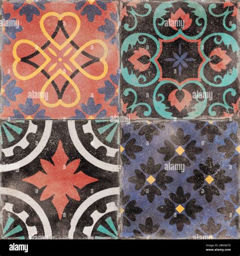 Colorful Vintage Old Ceramic Tiles Wall Decorationturkish Ceramic