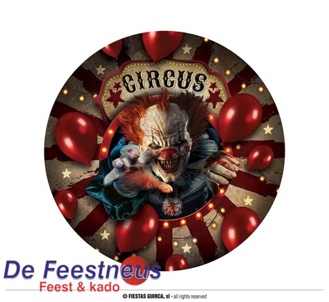 Borden Clown Halloween Cm De Feestneus Feest En Kado