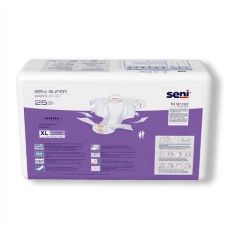 Seni Super Adult Incontinence Brief XL Heavy Absorbency Breathable S