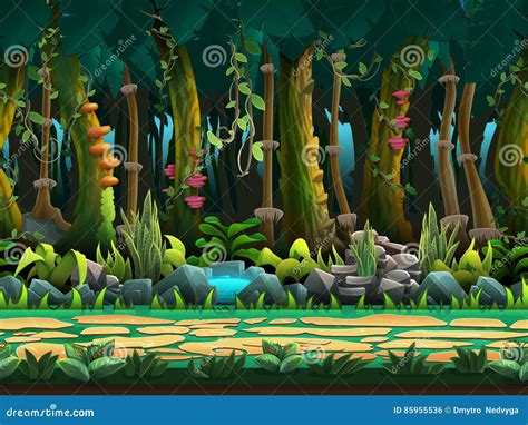 Jungle Background Cartoon