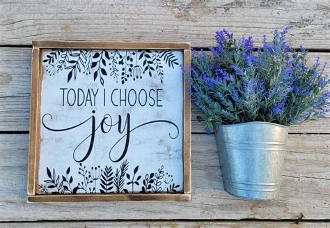 Today I Choose Joy Sign Joy Sign Choose Joy Sign Wood | Etsy