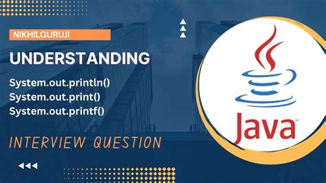 Understanding System Out Println In Java Youtube