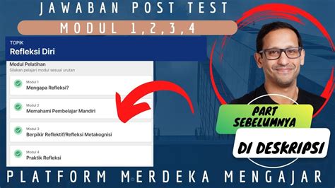 KUNCI JAWABAN POST TEST MODUL 1 2 3 4 Refleksi Diri Pelatihan