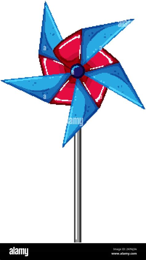 Windmill Pinwheel Toy Cartoon Vector Illustration Stock Vector Image