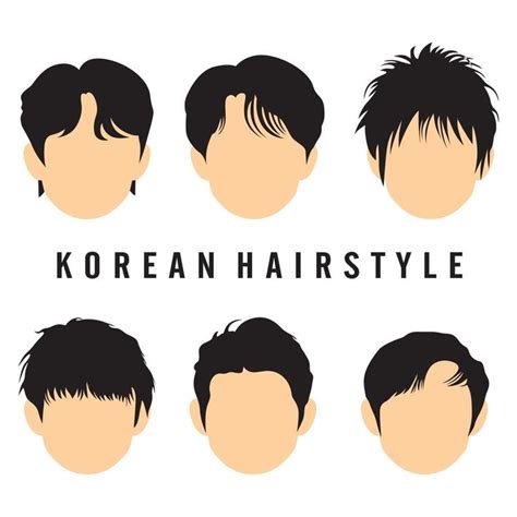 Download Korean Hair Style Vector Illustration For Free In 2024