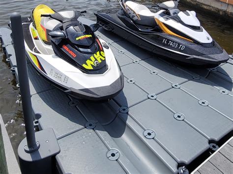 Floating Jet Ski Docks & PWC Docks By Gulf Stream Docks