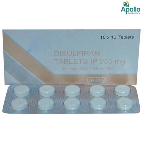 Disulfiram 250 Mg Tablet 10s Price Uses Side Effects Composition