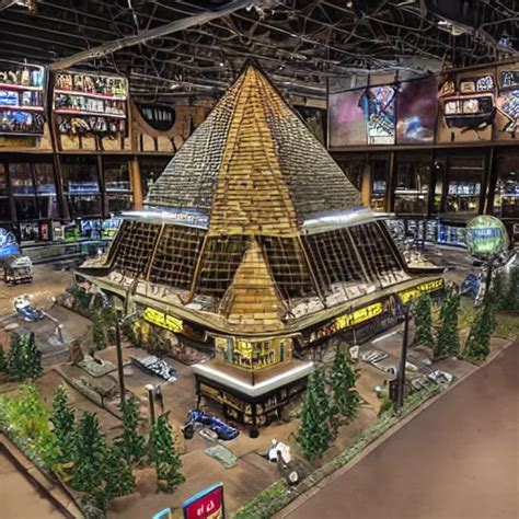 Bass Pro Shop Pyramid In Memphis Year 2134 Stable Diffusion