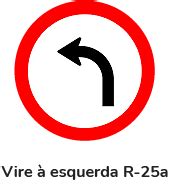 Placa R 25C Siga em frente ou à esquerda Blog da Zapay