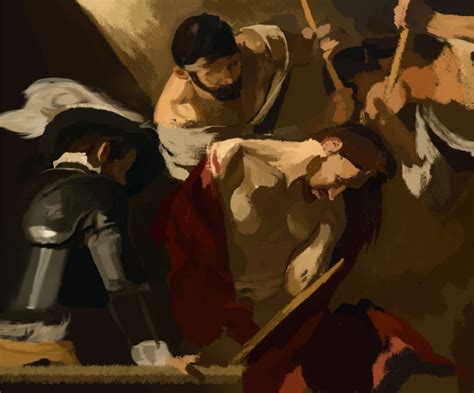 Digital Painting Doodle #16: Study of Caravaggio's The Crowning With ...