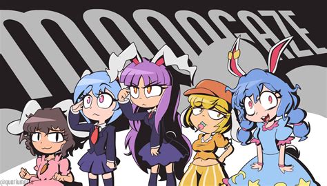 Touhou Project Tewi Udongein Reisen Seiran Ringo Lesbian Humor