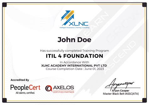 itil foundation certification   xlnc academy