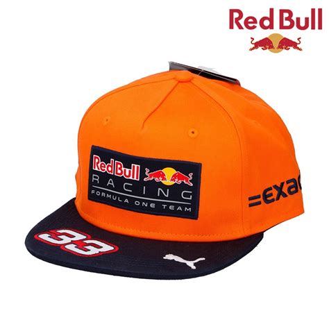 Red Bull Racing Hip Hop Hat F1 Redbull 33 Max Verstappen Motorsports