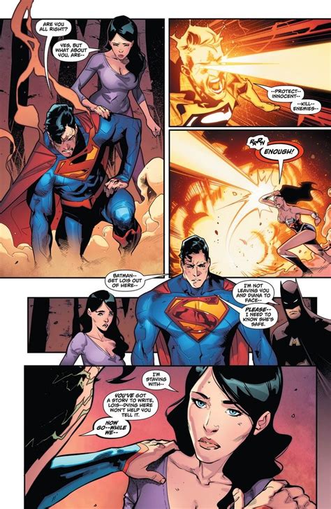 A Comic Page With Superman And Wonder