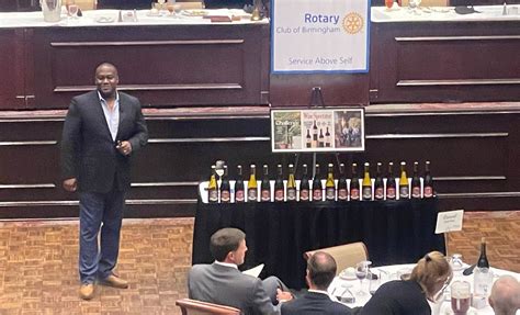 Le Artishasic’s Artie Johnson Offers Rotarians a Taste of the Wine Industry — Birmingham Rotary Club