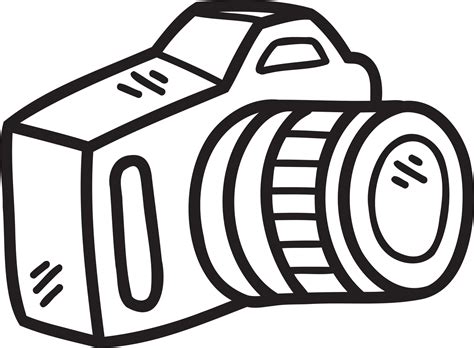 Hand Drawn Camera Illustration Png