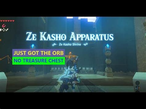 Zelda BOTW Ze Kasho Shrine Orb Only YouTube