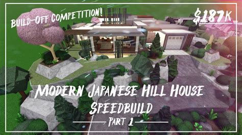 Build Off Competition Modern Japanese Hill House Part Roblox