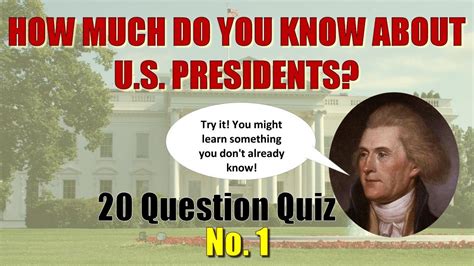 Doc Butler Presents Presidential History Quiz 1 Youtube