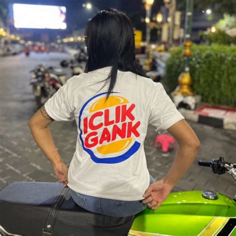 Jual Kaos Iclik Gank Free Stiker | Shopee Indonesia